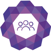 Icon of a lightbulb, a group of people, and money with leaf growing out of it to represent grants