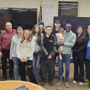 high school students gather for group photo
