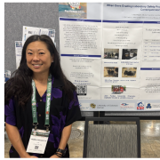 CU Denver Chemistry Faculty Dr. Susan Schieble (right) and staff Dr. Pamela Nagafuji (left) at the Pacifichem 2025 conference.