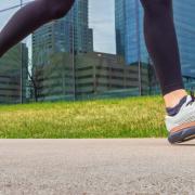 Feet running on ground