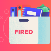 box with files in it that says "Fired"