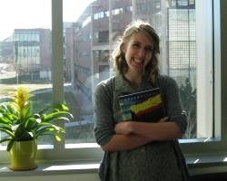 Courtney Harrell, an intern for the UC Denver Communications team