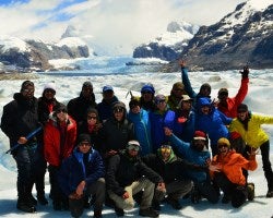 Group photo of GES students in Patagonia