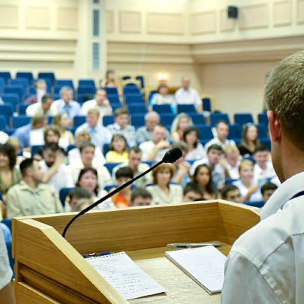 Teacher teaching class