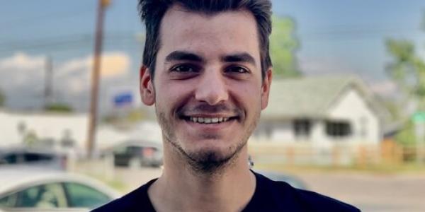 Levi Brower, smiling