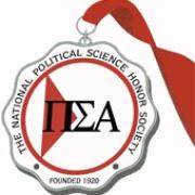 ounded 1920."  Center of medallion features greek letters for Pi Sigma Alpha