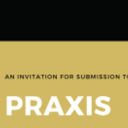 Graphic reading "an invitation for submission to praxis"