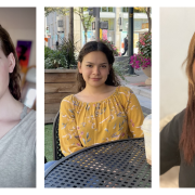 Headshots of Jem, Ximena, and Aya