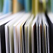 Picture of papers in a book