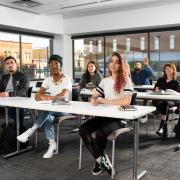 Students in a classroom