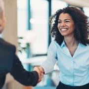 Women shaking hands