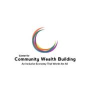 CCWB Logo. Semi-circles in multiple covers on top of text reading "Center. for Community Wealth Building: An Inclusive Economy That Works for All"