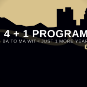 The 4 + 1 BA to MA Program CU Denver Poli Sci Image Graphic
