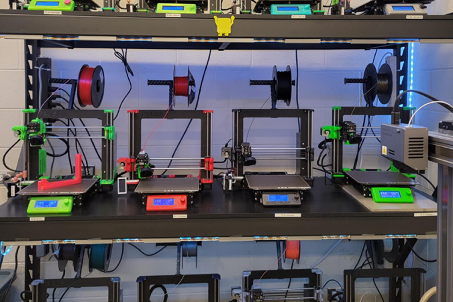 3d printing lab utilized by 2021 fellows