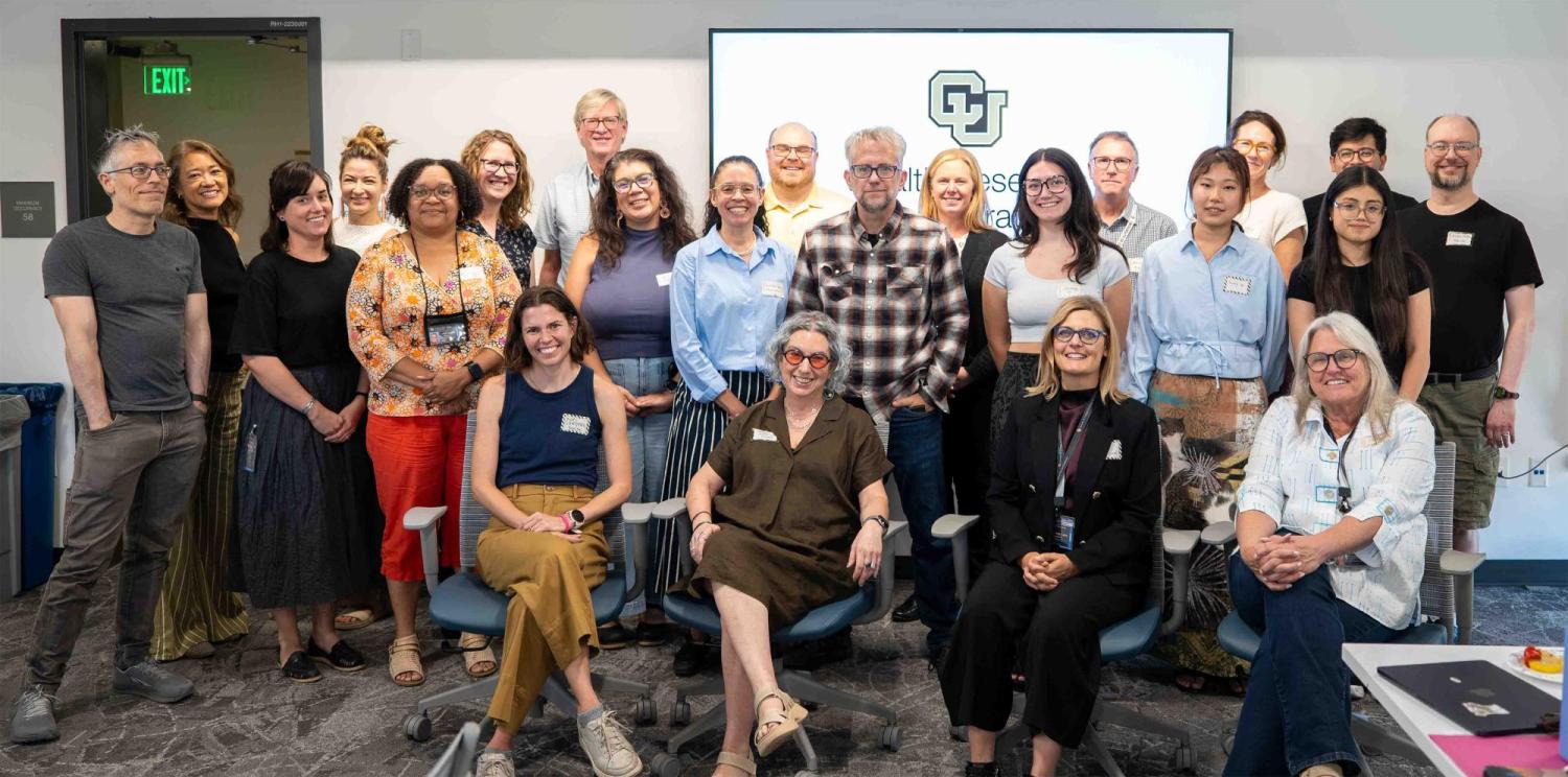 CLAS Health Research Collaborative faculty members gather for group photo