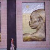 The mural The African American Spirit of the West created by Jay Warren
