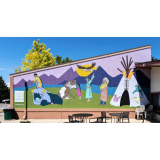 natve american heritage mural