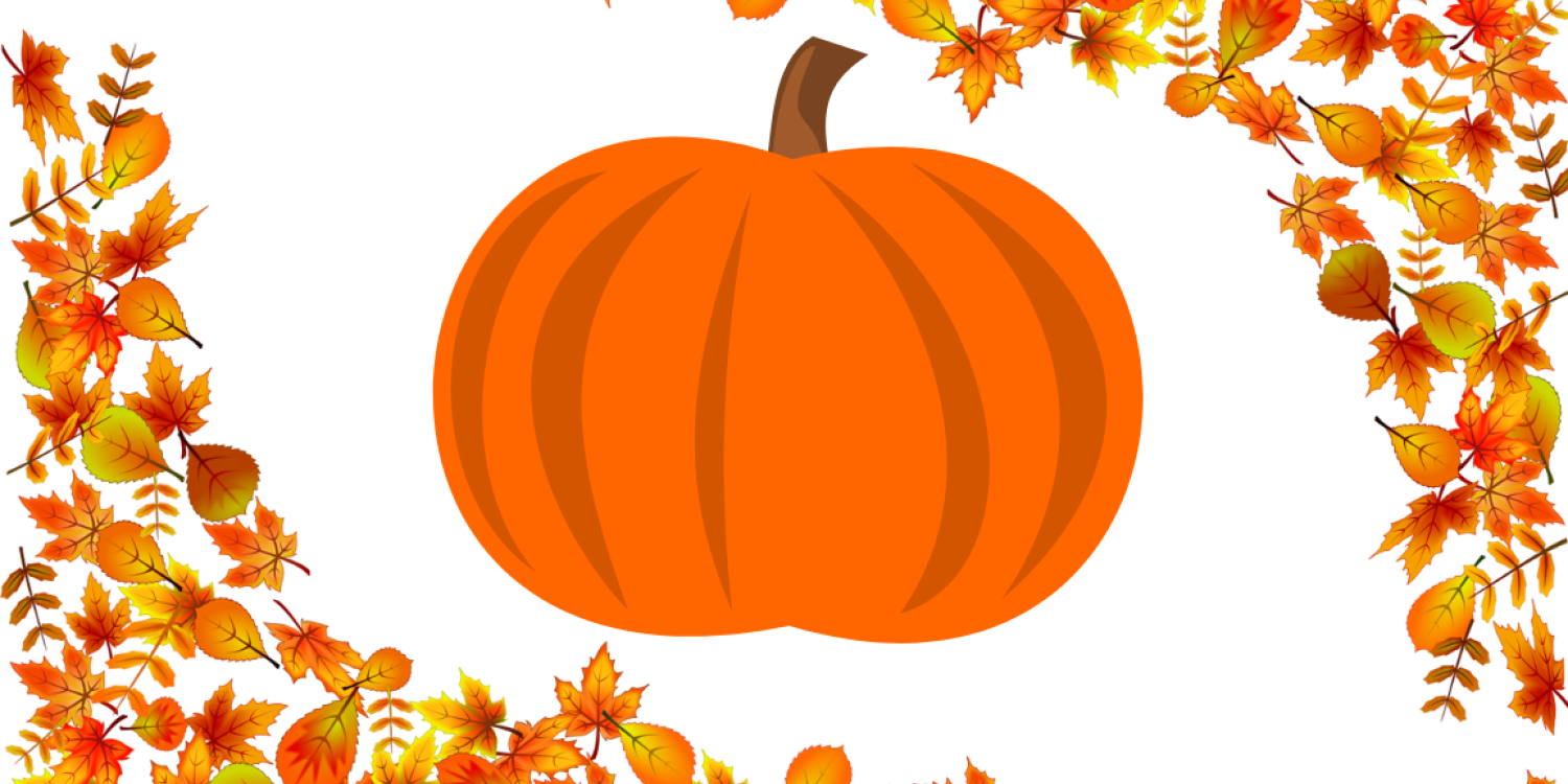 pumpkin with leaves